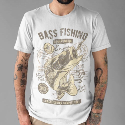 Bass Fishing Club Animal Vintage T-shirt