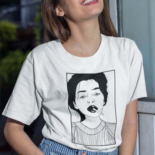 Face 153 Lady Graphic T-shirt