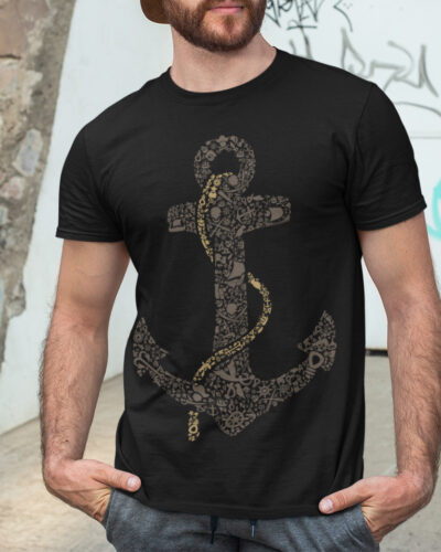 Anchor Typography Vintage Graphic T-shirt