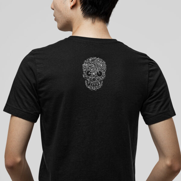 Ride Bike Typography Skull Graphic T-shirt - Image 4
