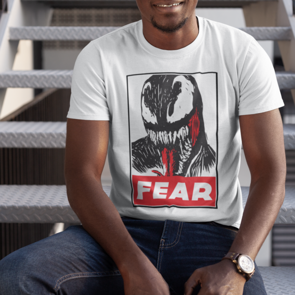 Symbiote-Fear Anime Graphic T-shirt - Image 4