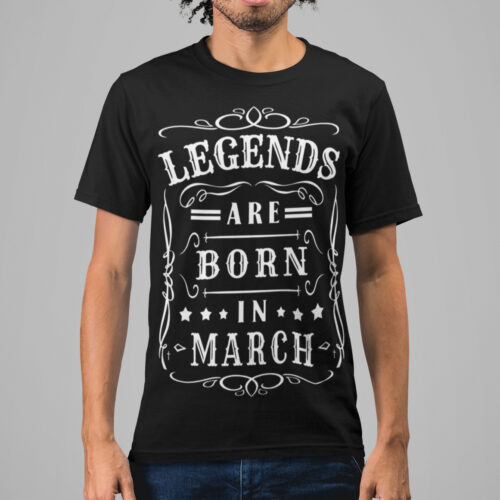 Legends March Typography Graphic T-shirt