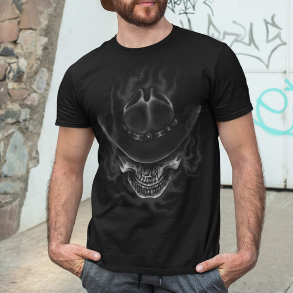 Justice Vintage Skull Graphic T-shirt - Image 2