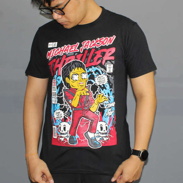 Thriller King of Pop Music Graphic T-shirt - Image 3
