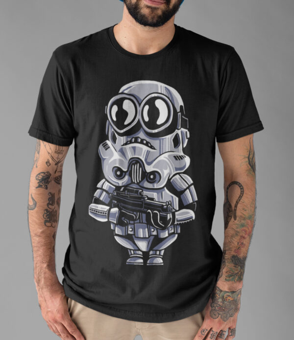 Minion Trooper Funny Star Wars Design T-shirt - Image 4