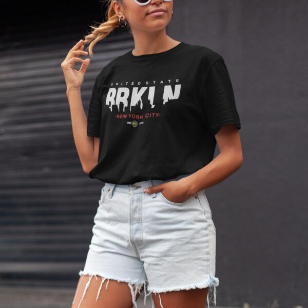 Brooklyn Skyline Typography T-shirt - Image 4