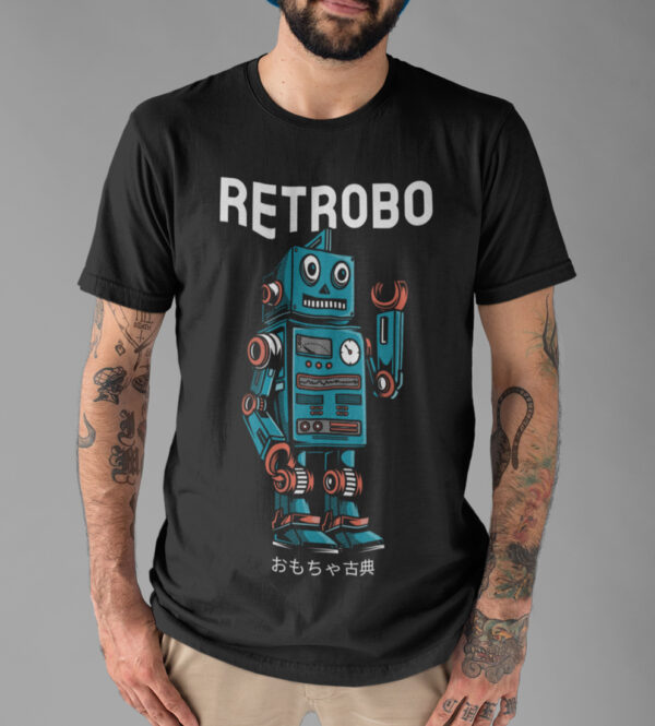 Retrobo Vintage Japanese Robot T-shirt - Image 4