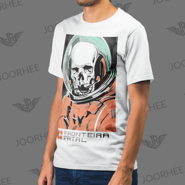Space Death Skull Astronaut Graphic T-shirt - Image 2