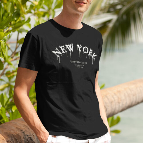 New York Typography 134 Graphic T-shirt