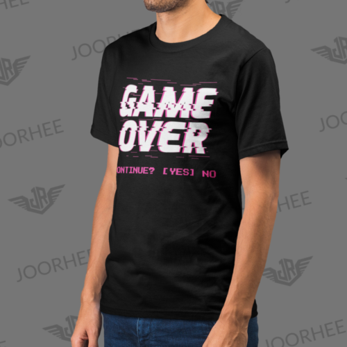 Game Over Glitch Gamer Design T-shirt
