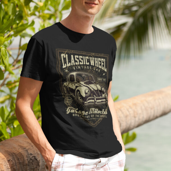 Classic Wheel Vintage Graphic T-shirt - Image 2