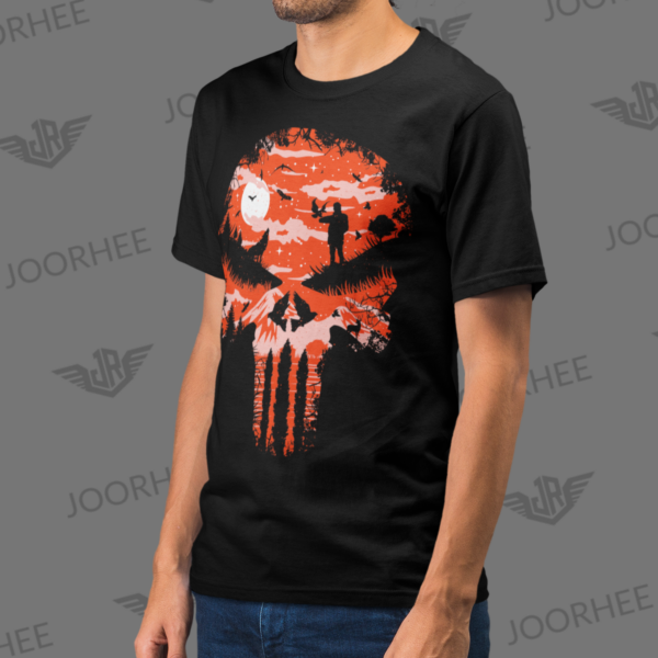 STAND and BLEED Skull Grunge Design T-shirt - Image 2