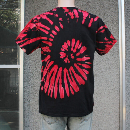 Red Spiral Reverse Tie Dye T-shirt