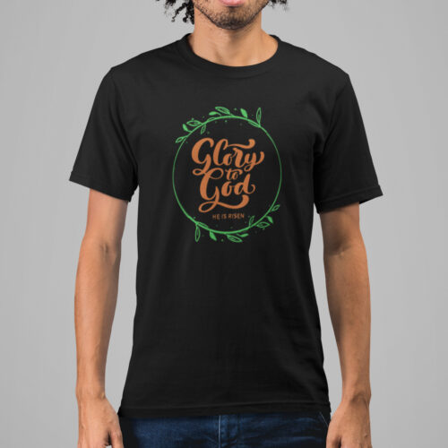 Glory To God Religious Typography Graphic T-shirt