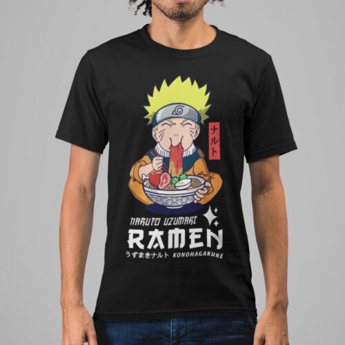 Naruto Uzumaki Ramen Food Anime Graphic T-shirt