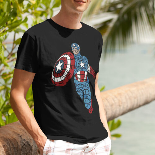 Captain America Superhero Graphic T-shirt