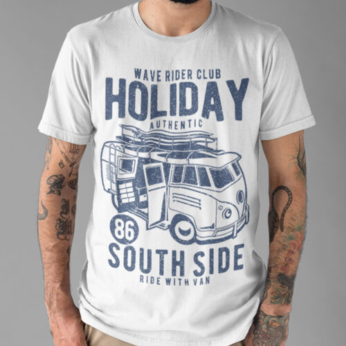 Surf Van Holidays Vintage Graphic T-shirt
