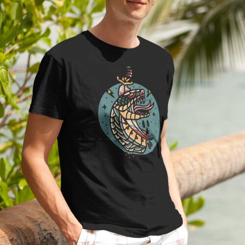Snake And Dagger Tattoo Graphic T-shirt