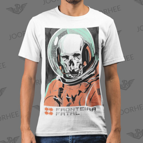 Space Death Skull Astronaut Graphic T-shirt