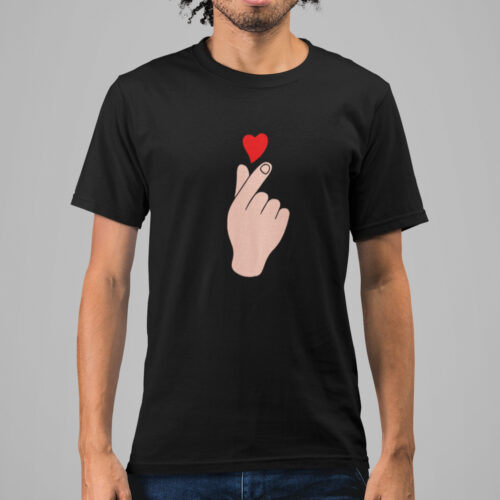 Hand Heart Lady Graphic Graphic T-shirt