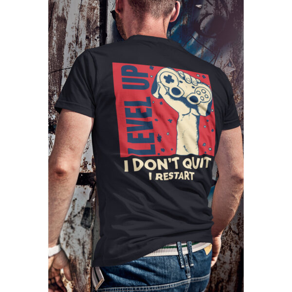 Game Over Gamer Funny Graphic T-shirt - Image 4