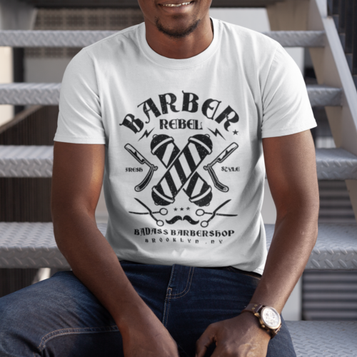 Barber Rebel Vintage Graphic T-shirt