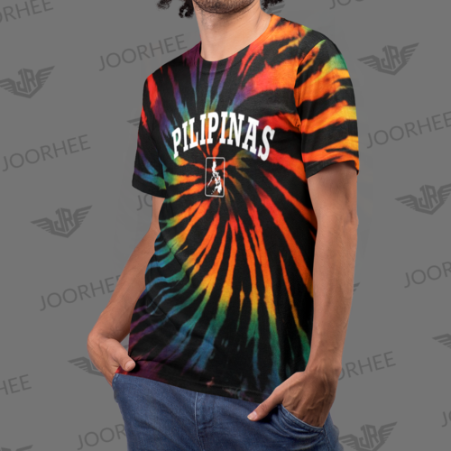 Tie dye spiral rainbow PILIPINAS T-shirt
