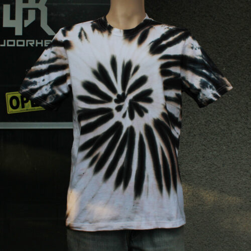 Color and White Spiral Tie Dye T-shirt
