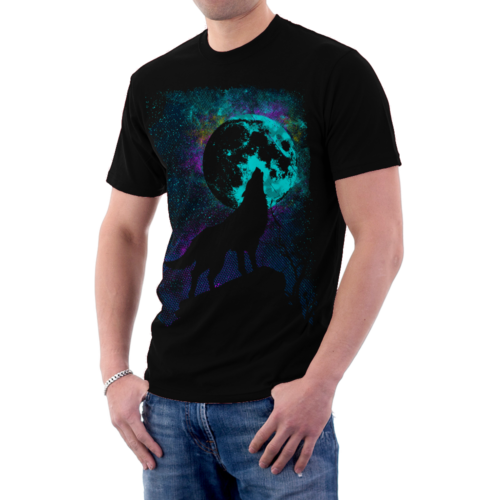 Wolf Howl At The Moon Animal T-shirt