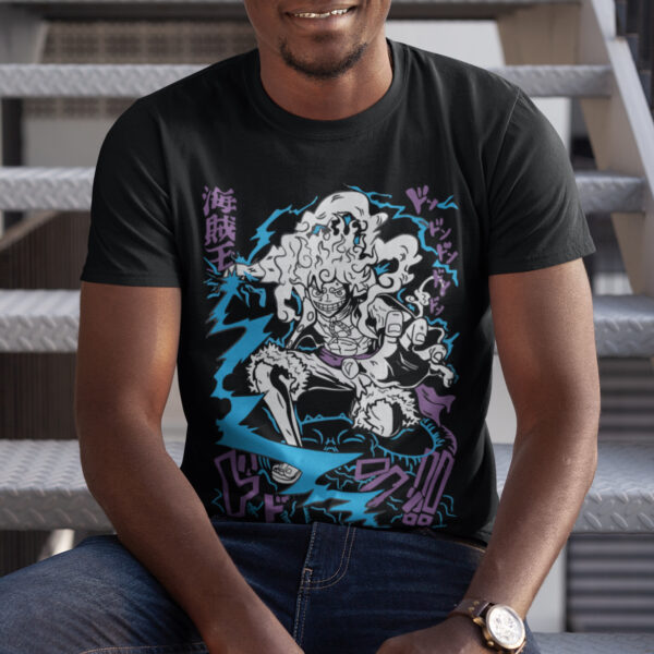 One Piece Monkey Anime B15 Graphic T-shirt - Image 2