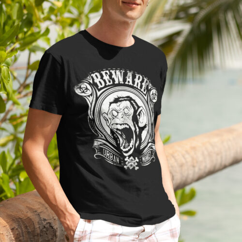Urban Monkey Animal Vintage Graphic T-shirt