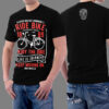 Ride Bike Typography Skull Graphic T-shirt