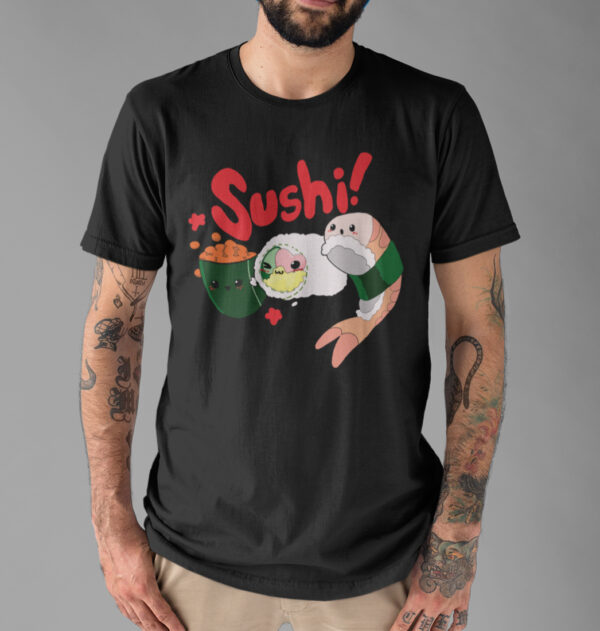Sushi Funny Japanese Food T-shirt - Image 4