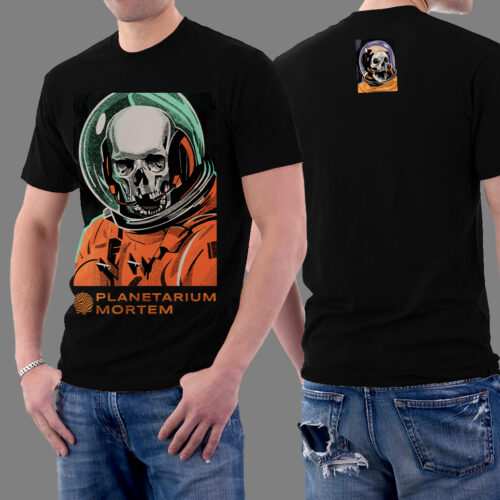 Space Death Skull Graphic T-shirt