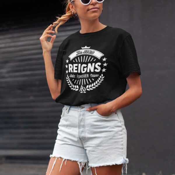 Lord Reigns Religious Typography Graphic T-shirt