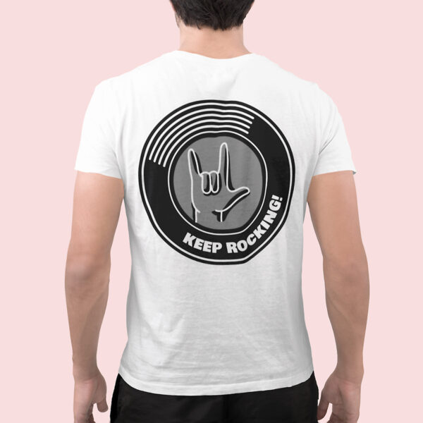 Keep Rocking Music T-shirt - Image 3