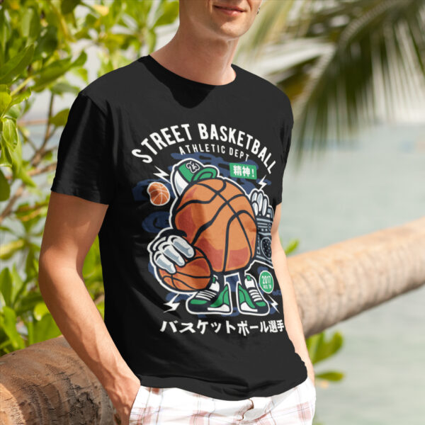 Street Basketball Sports Graphic T-shirt - Image 2