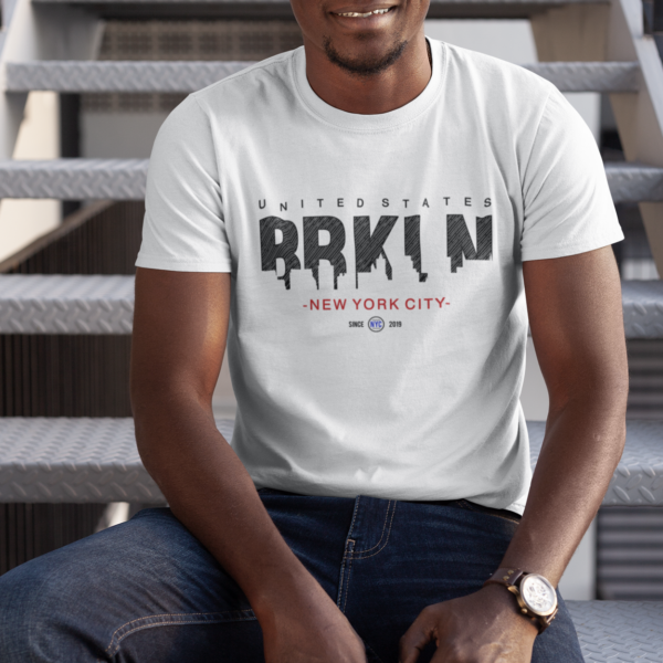 Brooklyn Skyline Typography T-shirt - Image 6