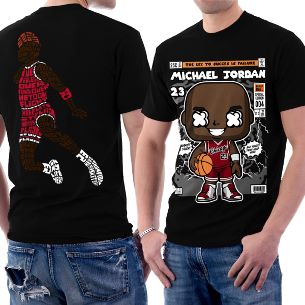 Michael J o r d a n Chibi Sports Graphic T-shirt