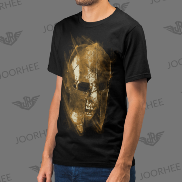 Last Warrior Skull Grunge T-shirt - Image 2