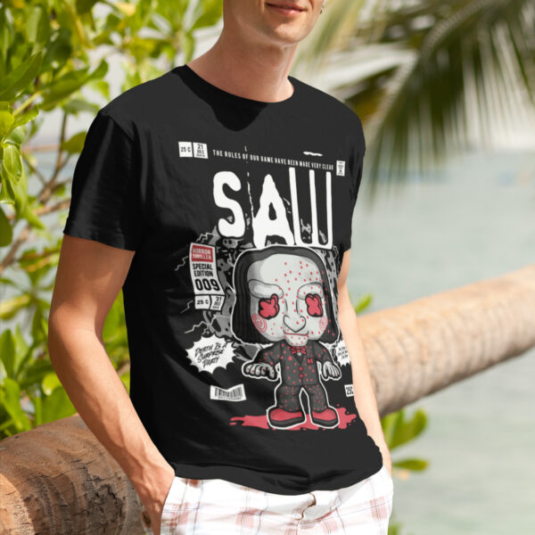 Saw Billy Vintage Graphic T-shirt - Image 2