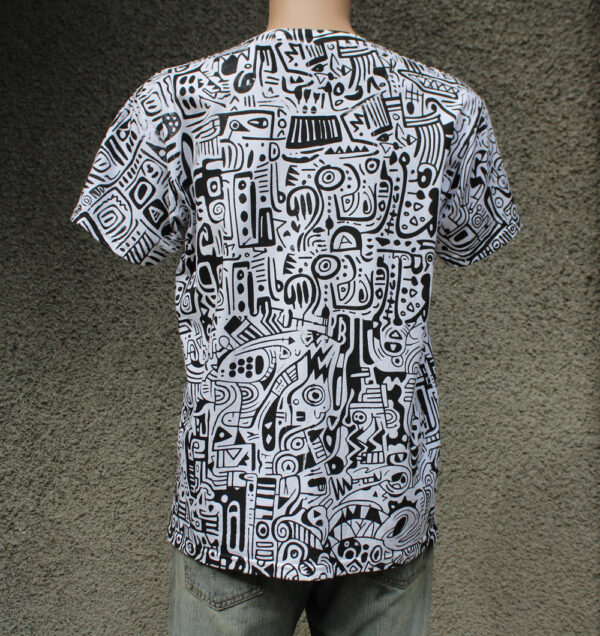 Artistic Doodle Grahpic T-shirt - Image 3