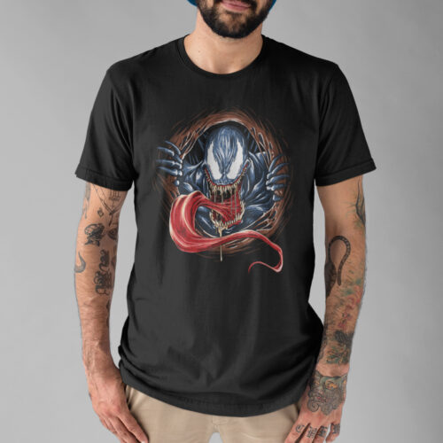 Venom Rise2 Superhero Space Graphic T-shirt