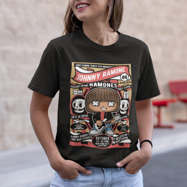 Johnny Ramone Music Graphic T-shirt - Image 2