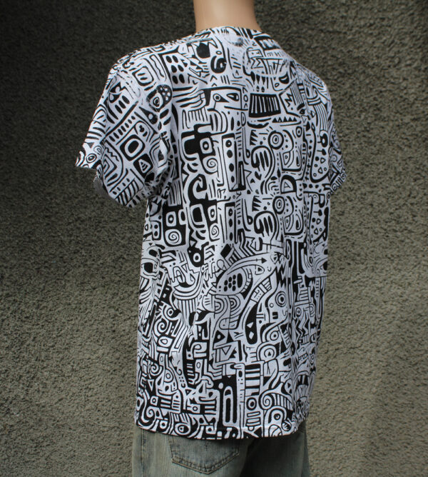 Artistic Doodle Grahpic T-shirt - Image 2
