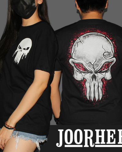 Skull Punisher Drama Graphic T-shirt
