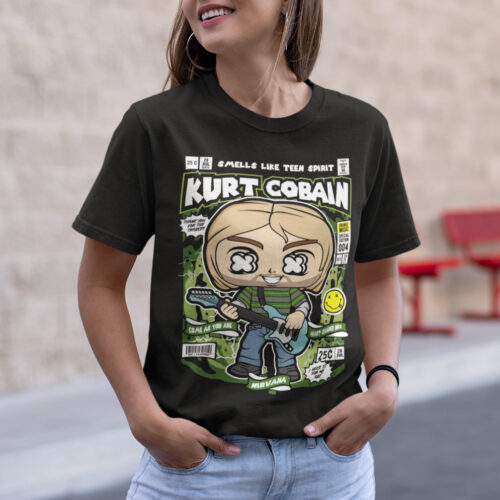 Kurt Cobain Nirvana Music Graphic T-shirt