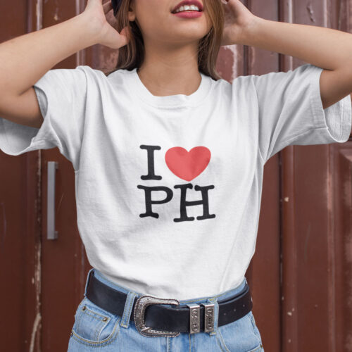 I Love Philippines Typography T-shirt