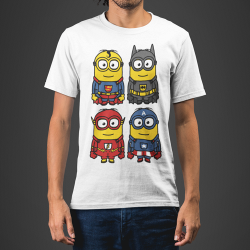 Superhero Minions Graphic T-shirt