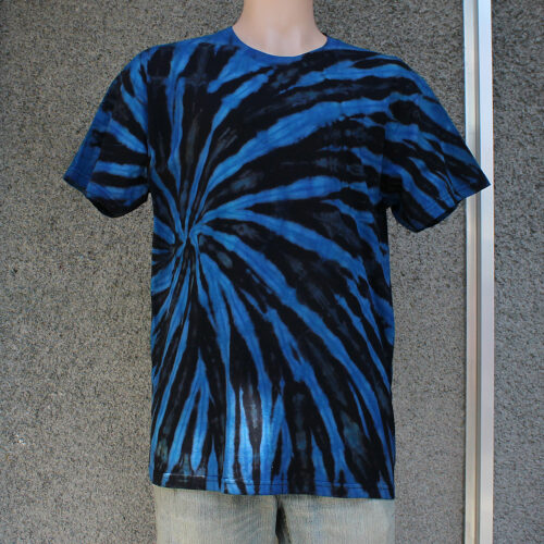 Blue Spiral Reverse Tie Dye T-shirt